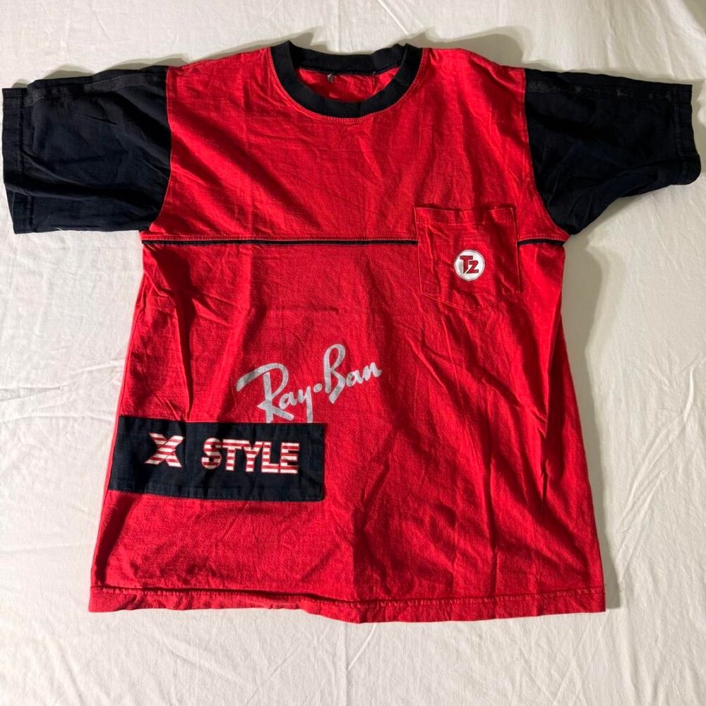 Vintage Ray-Ban promotional colorblock t-shirt